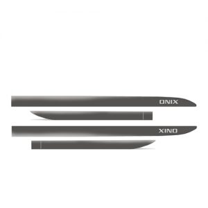 Friso Lateral Personalizado GM Onix Cinza Grafite Slim Modelo Facão