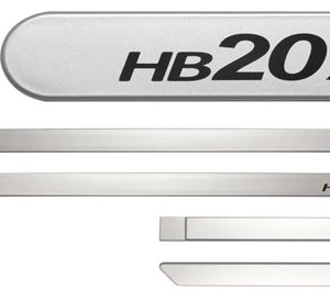 Friso Lateral Personalizado Hyundai HB-20S 2015 Prata Metal – 5314