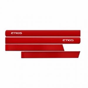 Friso Lateral Personalizado Toyota Etios 2015 Vermelho Pop – 5328